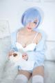Coser@神楽坂真冬 Vol.005: 蕾姆 Milk by blue (150 photos) P96 No.2d491f